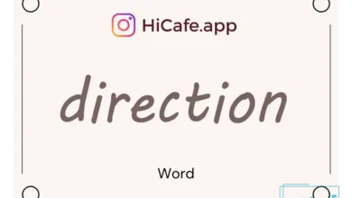 Meaning and usage of direction word