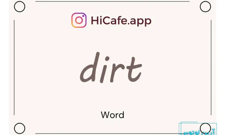 Meaning and usage of dirt word