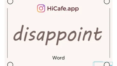 Meaning and usage of disappoint word