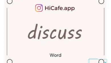 Meaning and usage of discuss word