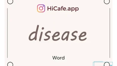 Meaning and usage of disease word