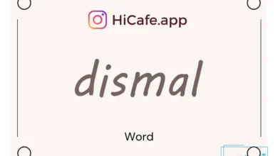 Meaning and usage of dismal word