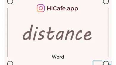 Meaning and usage of distance word