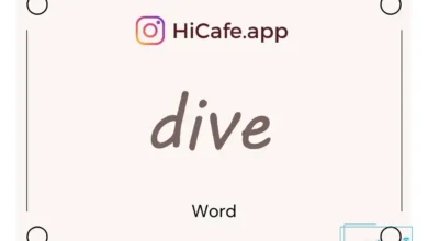 Meaning and usage of dive word