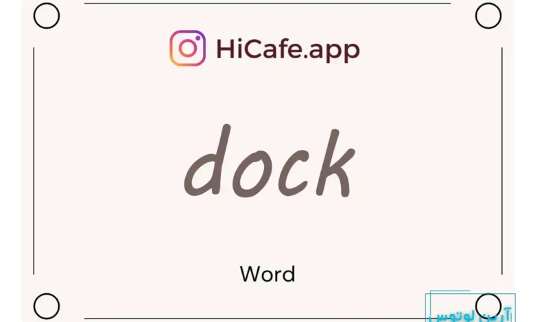 Meaning and usage of dock word