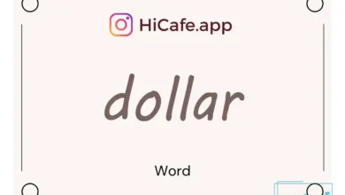 Meaning and usage of dollar word