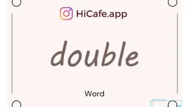 Meaning and usage of double word