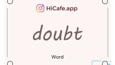 Meaning and usage of doubt word