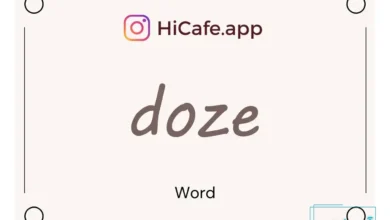 Meaning and usage of doze word