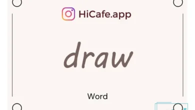 Meaning and usage of draw word