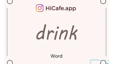 Meaning and usage of drink word