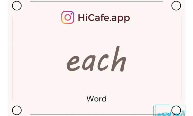 Meaning and usage of each word