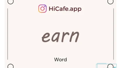 Meaning and usage of earn word
