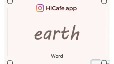 Meaning and usage of earth word