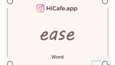 Meaning and usage of ease word