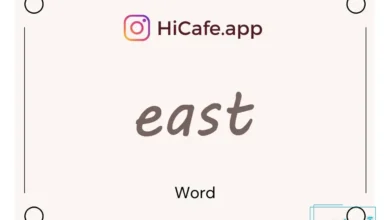 Meaning and usage of east word