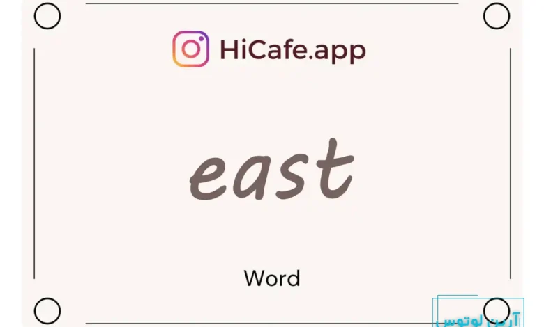 Meaning and usage of east word