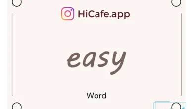 Meaning and usage of easy word