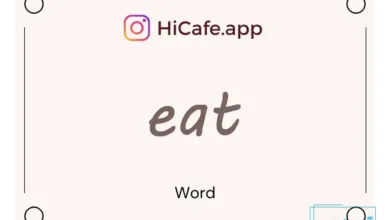 Meaning and usage of eat word
