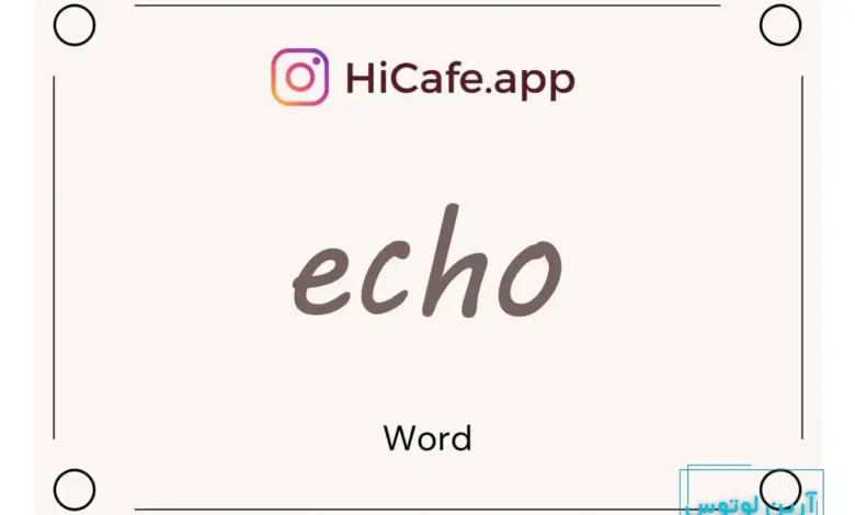 Meaning and usage of echo word