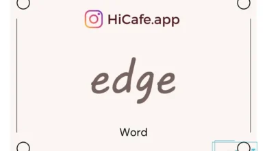 Meaning and usage of edge word