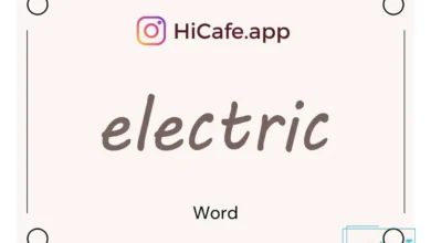 Meaning and usage of electric word