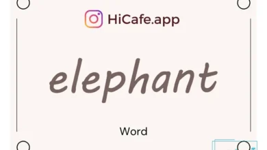 Meaning and usage of elephant word