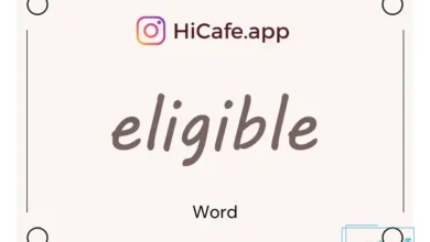 Meaning and usage of eligible word