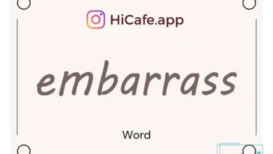 Meaning and usage of embarrass word