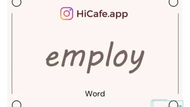 Meaning and usage of employ word