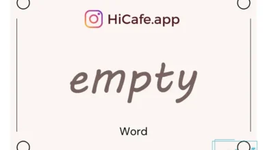 Meaning and usage of empty word