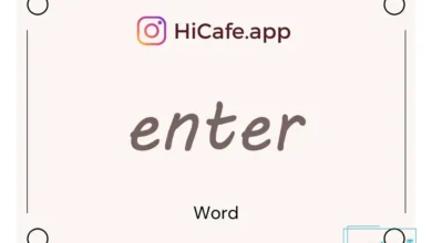 Meaning and usage of enter word
