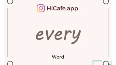 Meaning and usage of every word