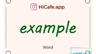 Meaning and usage of example word