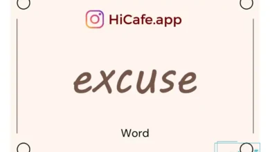 Meaning and usage of excuse word