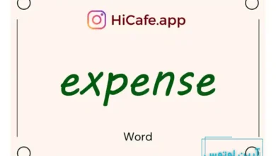 Meaning and usage of expense word