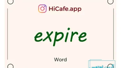 Meaning and usage of expire word