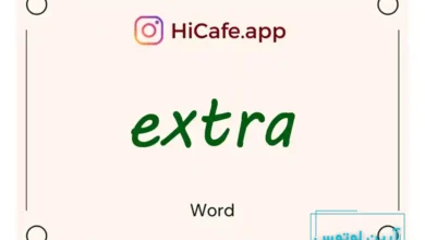 Meaning and usage of extra word