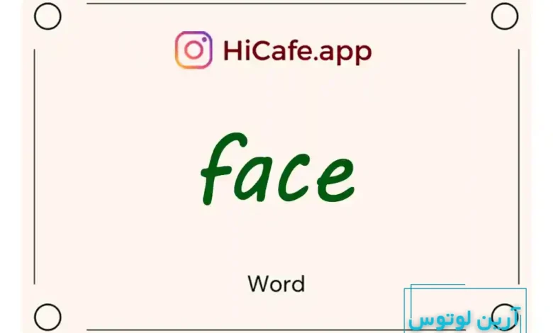 Meaning and usage of face word