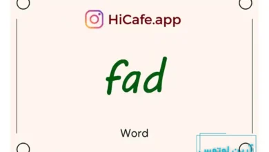 Meaning and usage of fad word