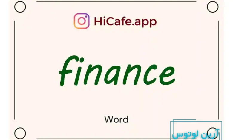 Meaning and usage of finance word