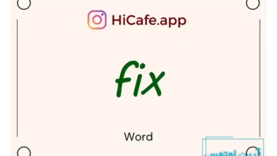 Meaning and usage of fix word