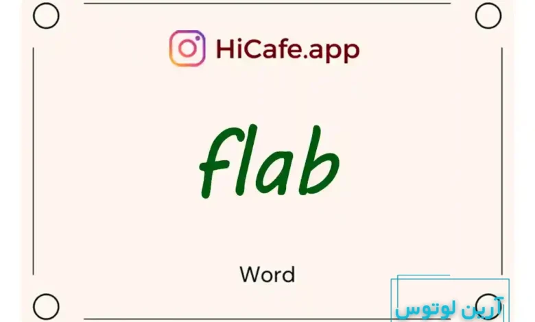 Meaning and usage of flab word