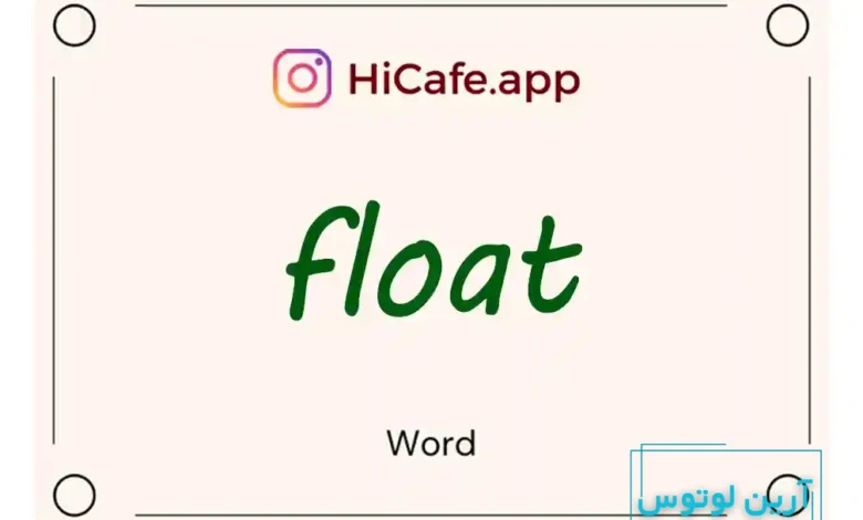 Meaning and usage of float word