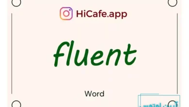 Meaning and usage of fluent word