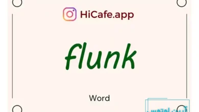 Meaning and usage of flunk word