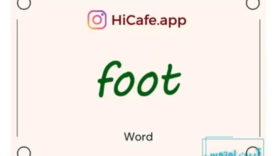 Meaning and usage of foot word
