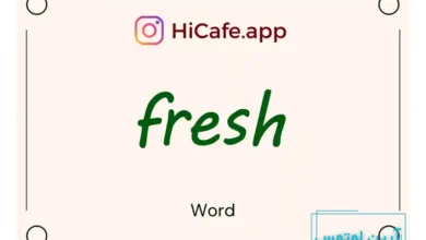 Meaning and usage of fresh word
