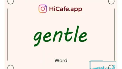 Meaning and usage of gentle word