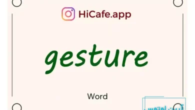 Meaning and usage of gesture word